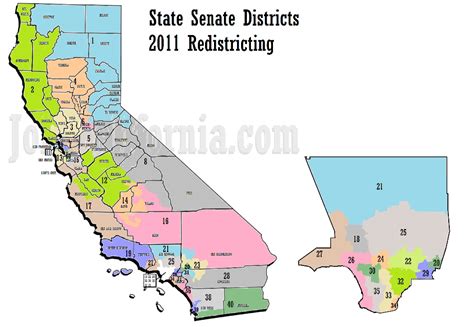 California Senate District Maps