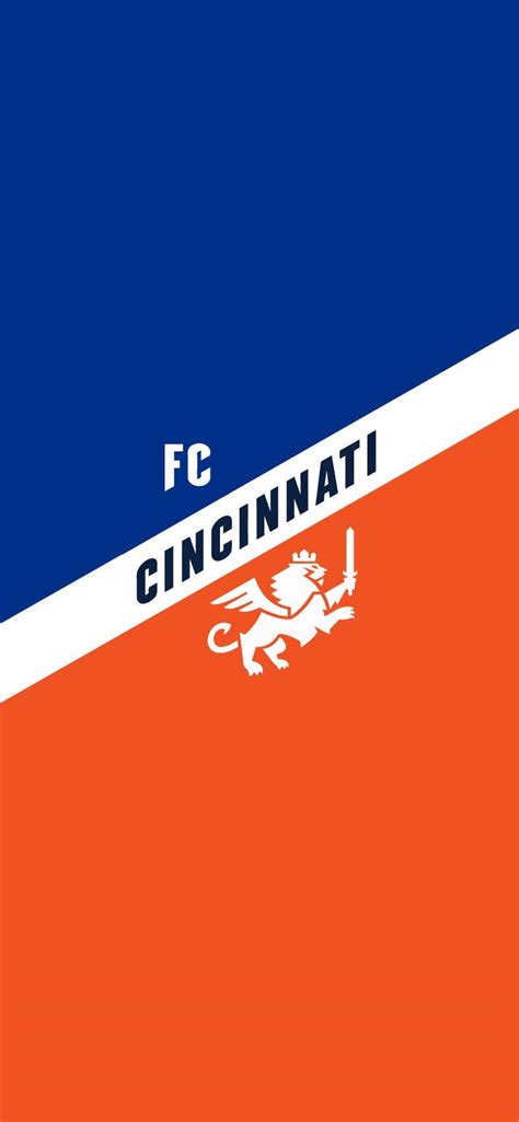 Download Fc Cincinnati In Blue And Orange Wallpaper | Wallpapers.com