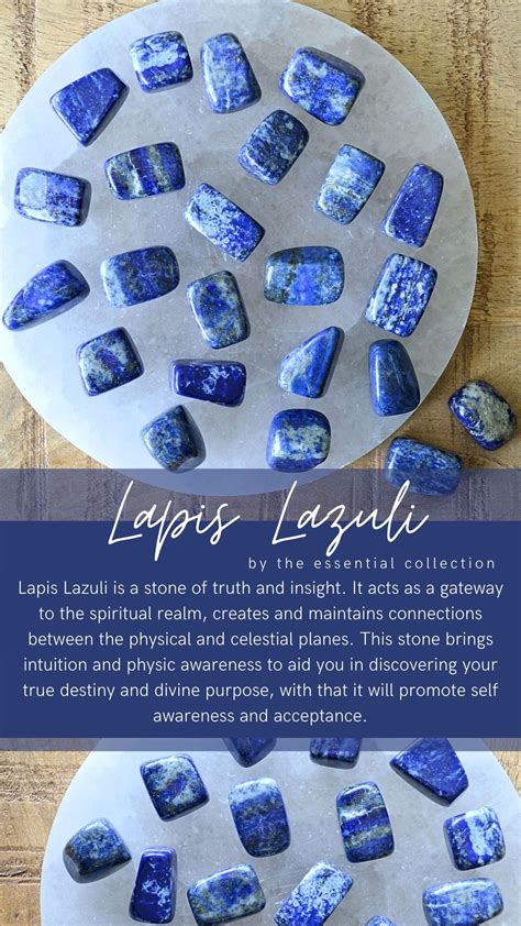 Lapis Lazuli | Tumbles Multiple Weights | Crystals healing properties ...