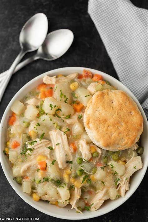 Best Crock pot Chicken Pot Pie Recipe - Easy Chicken Pot Pie!