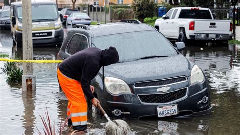 Pacific storm douses California, flooding roads, in first of one-two ...