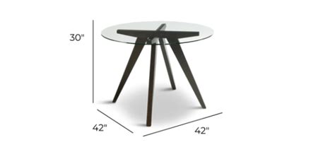 Apollo Glass-Top Round Dining Table - Fashion Furniture Rental