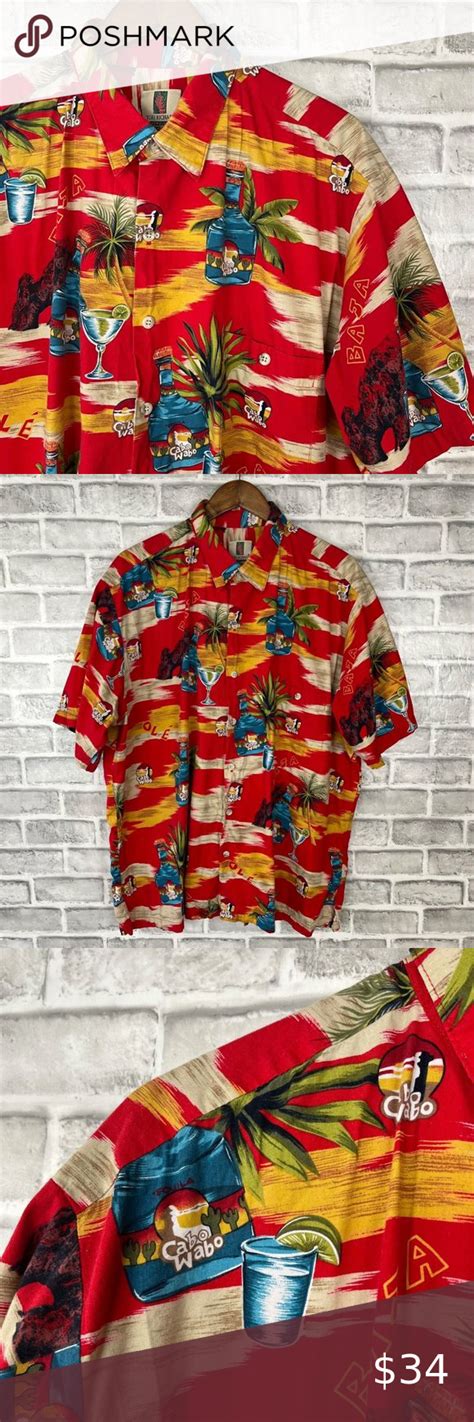 Hawaiian Shirt TORI RICHARD Mens 2XL Honolulu Viscose Blend CABO WABO ...
