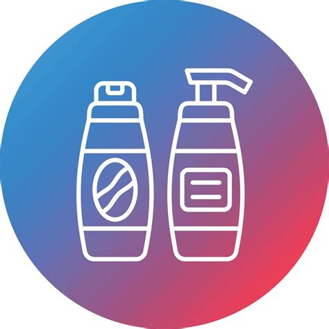 Shampoo Line Gradient Circle Background Icon 16859558 Vector Art at Vecteezy