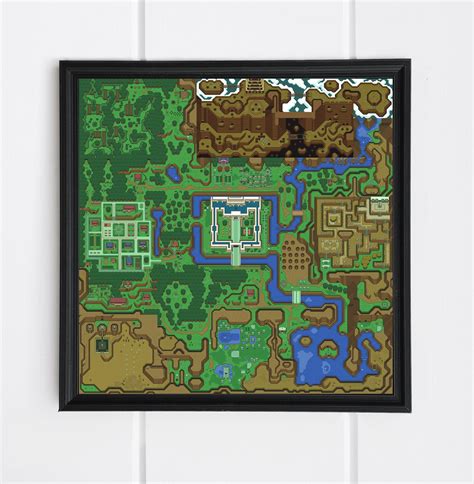 The Legend of Zelda A Link to the Past Lightworld Map High - Etsy UK