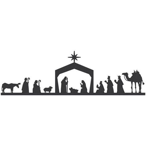 Nativity black and white black nativity scene clipart clipartfest 2 ...