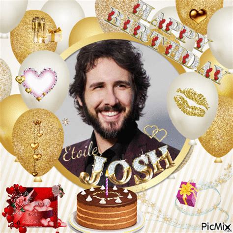 Happy birthday "Josh Groban" - Free animated GIF - PicMix