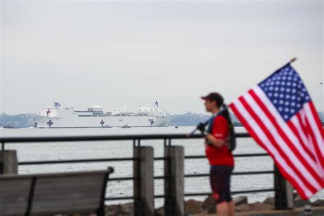 Navy hospital ship Comfort arrives in New York to assist amid coronavirus outbreak