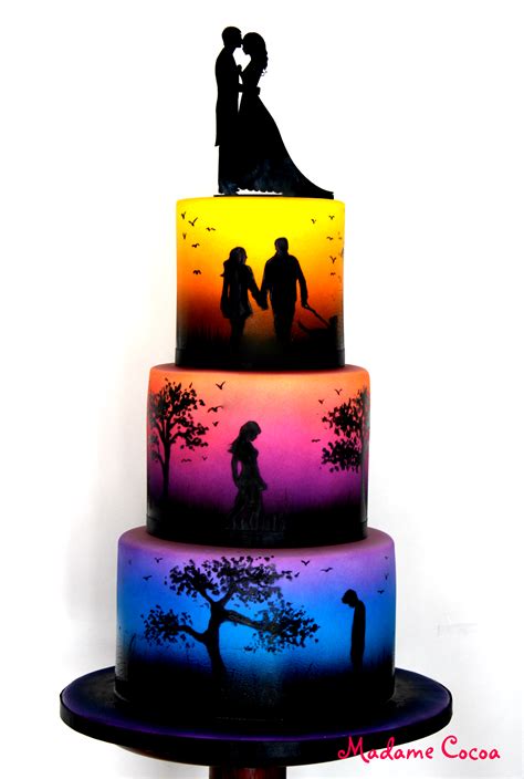 Wedding Cake Silhouette at GetDrawings | Free download