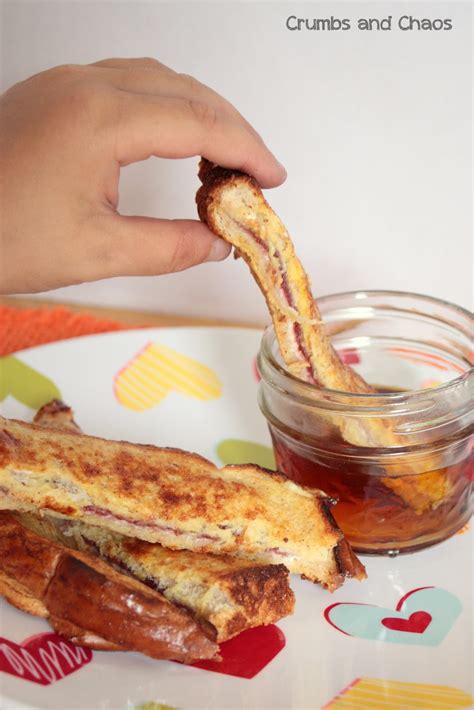 French Toast Sandwich Sticks - Crumbs and Chaos