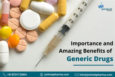 Importance and Amazing Benefits of Generic Drugs | JoinHub Pharma