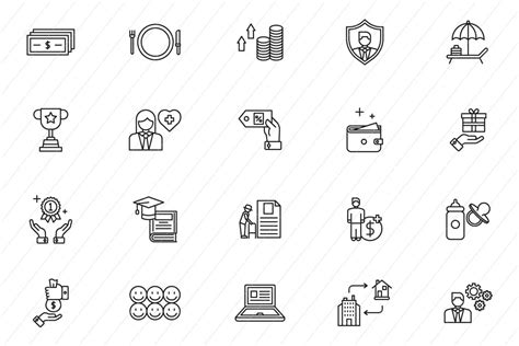 Employee Benefits Icons