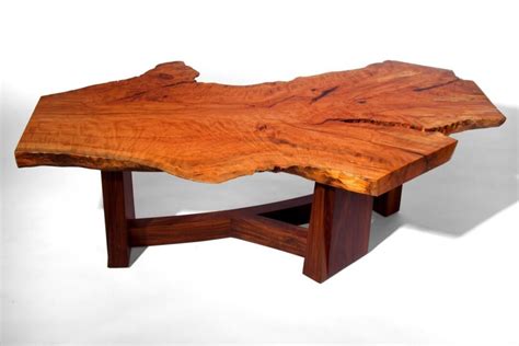 Beech Wood Slab Coffee Table - Wallpics.Net