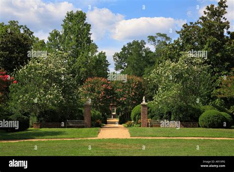 Garden, Berkeley Plantation, Charles City, Virginia, USA Stock Photo ...