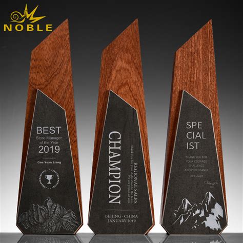 Custom Wooden Trophy - Buy wood trophy, Trophy, corporate awards Product on Noble Awards Co.,ltd