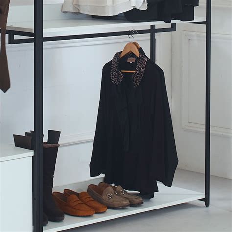 Klair Living Fiona White Freestanding Walk in Wood Closet System with Metal Frame FIONA-BDF at ...