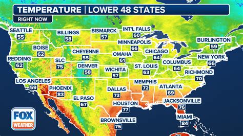 Current Temperatures Across the U.S.