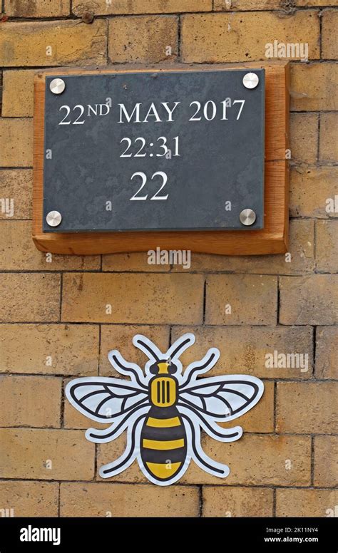 Manchester Arena bombing memorial, flowers, cards, messages, in Victoria Station, 22nd May 2017 ...