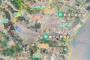 汕头市地图 - 卫星地图、实景全图 - 八九网