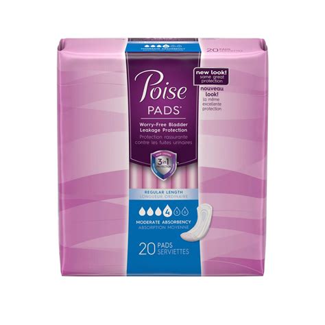 Poise Pads Moderate Absorbency | Walmart Canada