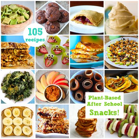 105 Plant-Based After School Snack Recipes - HealthyHappyLife.com