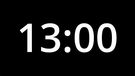 13 MINUTE TIMER - No Sound - Full HD 1080p - COUNTDOWN - YouTube