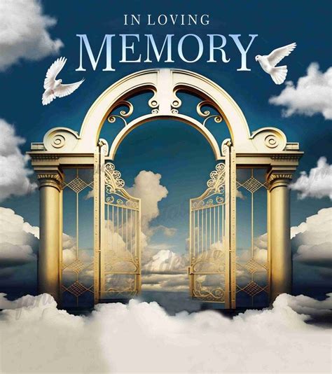 In Loving Memory PNG, Memorial Background Template, Funeral Gift, RIP ...