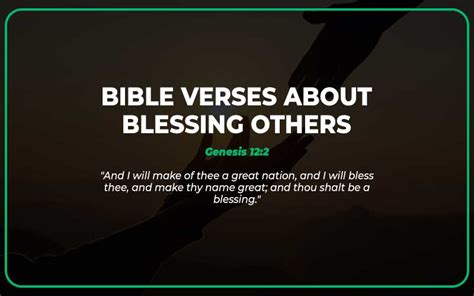 27 Important Bible Verses about Blessing Others - Scripture Savvy