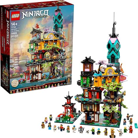 Lego NINJAGO NINJAGO City Gardens 71741 Building Kit; Ninja House ...