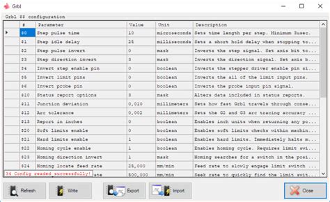 CONFIGURATION – LaserGRBL