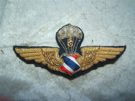 vietnam war era thai thailand para paratrooper a/b airborne flight jump wings | #4597764101