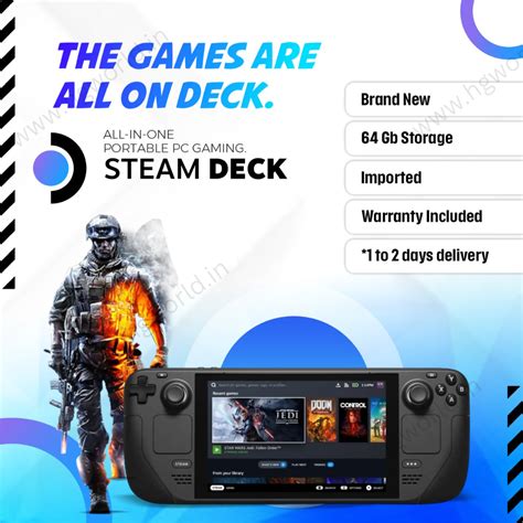 Steam Deck 64 GB Console @ best price | EMI Available