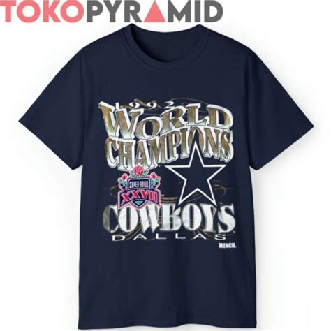 90s Vintage Dallas Cowboys 1992 Super Bowl XXVII World Champions Retro ...