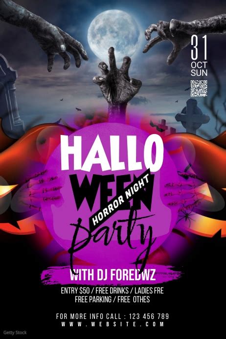 Halloween Party Banner Template | PosterMyWall