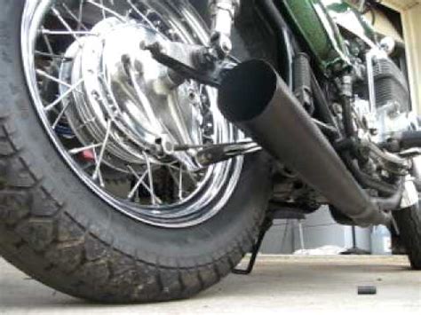 Honda CB750 - 4 into 1 exhaust - YouTube