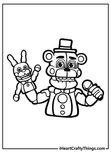 Five Nights At Freddy’s Coloring Pages Unique Colors, Vibrant Colors, Darker Shades Of Grey ...