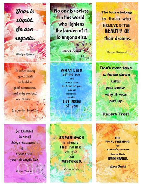 Printable affirmations trading cards motivation cards art