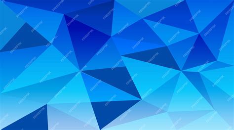 Premium Vector | A blue triangle background with a blue triangle pattern.