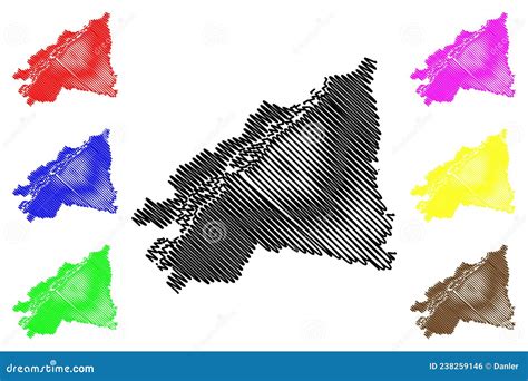 Supaul District Bihar State, Kosi Division, Republic of India Map Vector Illustration, Scribble ...