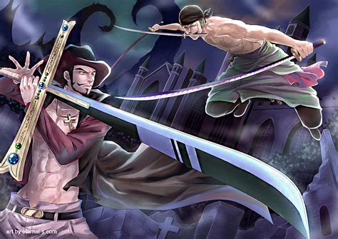 Mihawk vs Zoro by Eternal-S on DeviantArt