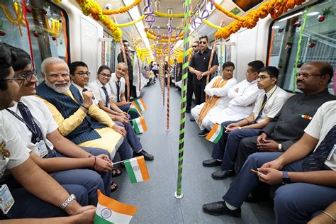 PM Takes Metro ride on the Esplanade – Howrah Maidan Metro Route, lays foundation stone for ...