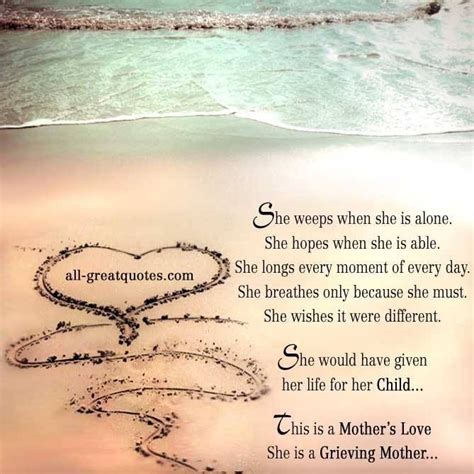 A Mothers Love | Grieving mother, Son quotes, Loss of son