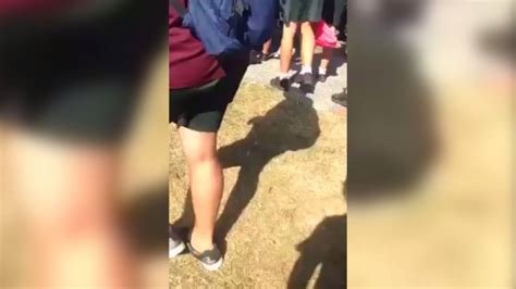 Pacific Pines High School Brawl | shirt, boy | More footage has emerged from the massive school ...