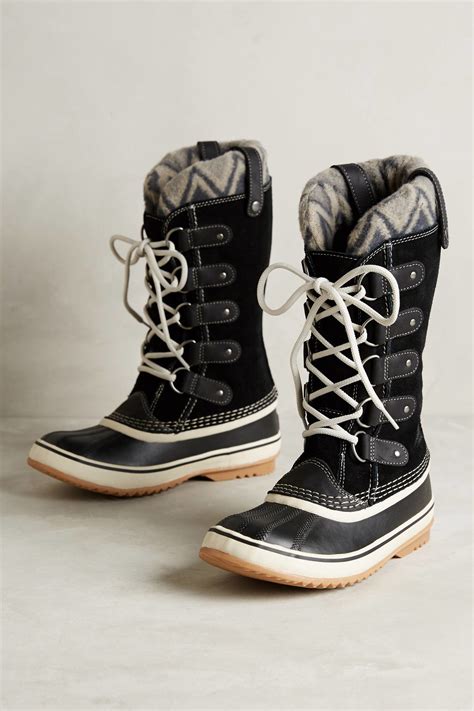 Lyst - Sorel Joan Of Arctic Knit Boots in Black