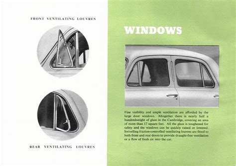 1954 Austin A40 And A50 Cambridge Brochure