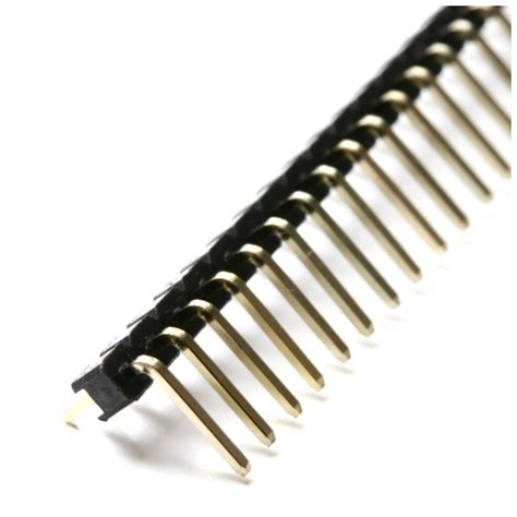 Male 40 x Pin header 90 degrees angle 2.54mm - ARDUSHOP