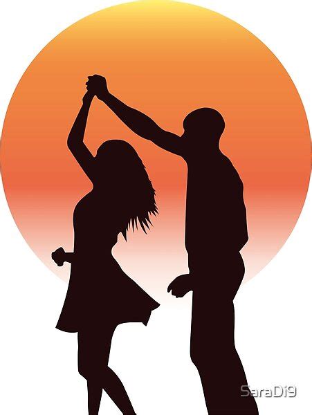 Dancing couple - SaraDi9 - RedBubble | Silhouette painting, Shadow painting, Silhouette art