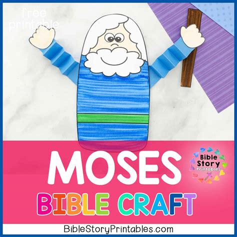 Moses Parts The Red Sea Bible Craft - Bible Story Printables