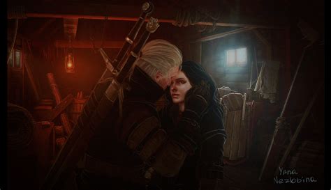 Yennefer and Geralt by megalcarvenn on DeviantArt