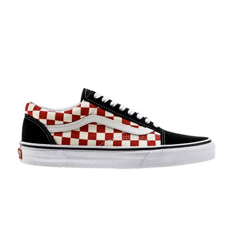 Old Skool 'Red Checkerboard' - Vans - VN0A38G135U | GOAT